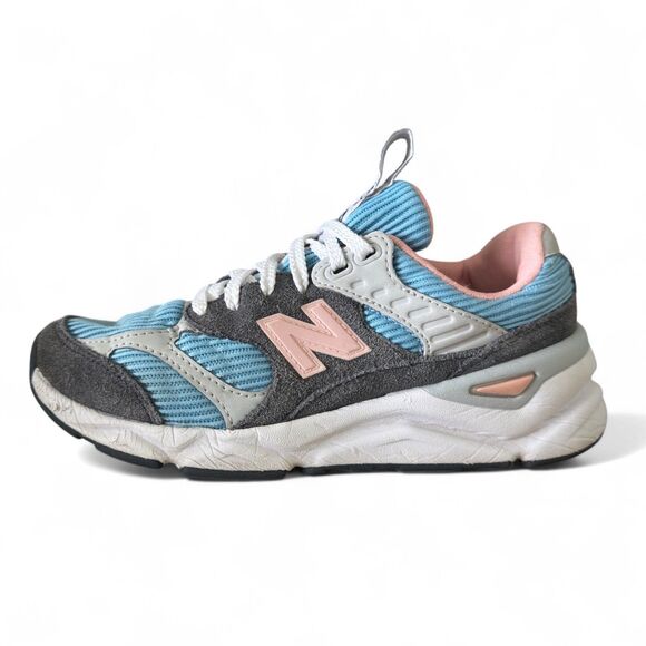 New Balance X-90 Reconstructed Women’s 7.5 Blue Pink “Summer Sky” Sneakers - Picture 9 of 12